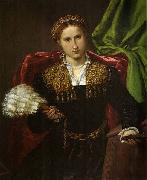 Lorenzo Lotto, Portrat der Laura da Pola, Gemahlin des Febo da Brescia.